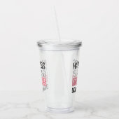 Geluk laat je nagels doen acryl drinkbeker (Links)