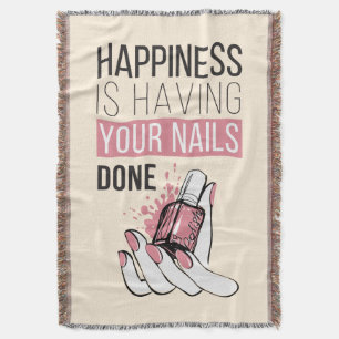 Geluk laat je nagels doen deken