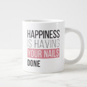 Geluk laat je nagels doen grote koffiekop (Rechts)