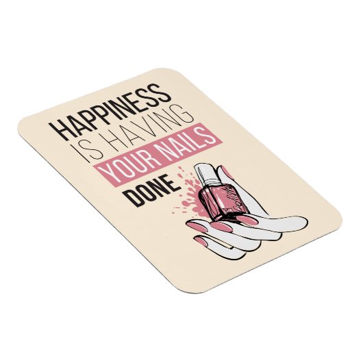 Geluk laat je nagels doen magneet (Rechterzijde)