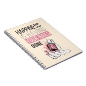 Geluk laat je nagels doen notitieboek (Rechterzijde)