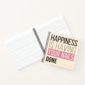 Geluk laat je nagels doen notitieboek (Binnen)