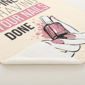 Geluk laat je nagels doen sherpa deken (3/4)