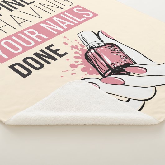 Geluk laat je nagels doen sherpa deken (3/4)