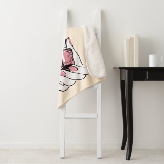 Geluk laat je nagels doen sherpa deken (In situ)