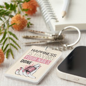 Geluk laat je nagels doen sleutelhanger (Voorkant Rechts)