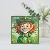 Geluk Lach op St. Patrick's Dag (Staand voorkant)
