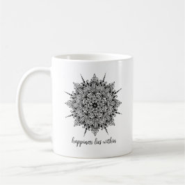 Geluk leeft binnen Mandala Coffee of Tea Mok