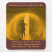 Geluk leeft in jou - mousepad muismat (Voorkant)