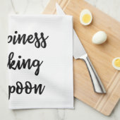 Geluk likt op de lepel theedoek (Quarter Fold)