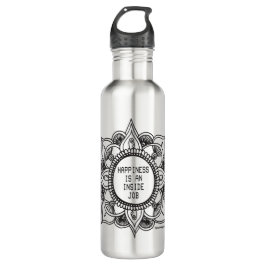 Geluk Mandala Roestvrij stalen flesje Waterfles