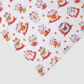 Geluk Maneki Neko Katten Tissuepapier (Detail)
