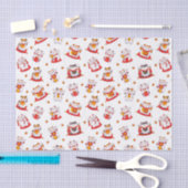 Geluk Maneki Neko Katten Tissuepapier (Craft)