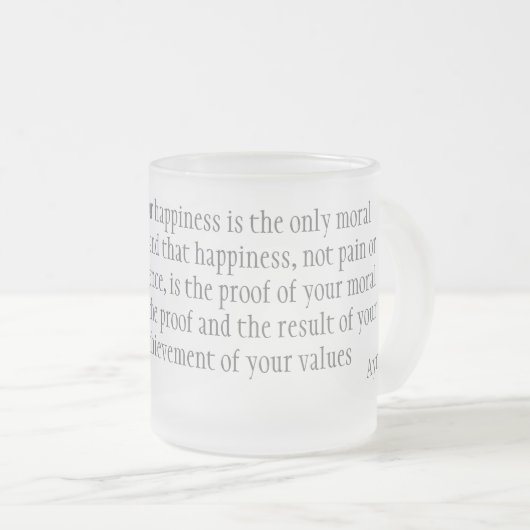 Geluk Matglas Koffiemok (Voorkant rechts)