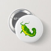 Geluk Meerval Ronde Button 5,7 Cm (Voorkant /achterkant)