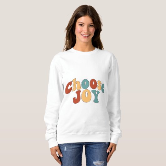 "Geluk met het 'Choose Joy' T-Shirt Design" (Voorkant volledig)