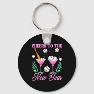 Geluk met het nieuwe jaar Champagne Gl & Honkb Sleutelhanger