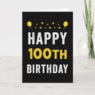 Geluk met je 100e verjaardag Honderdjarige Verjaar Kaart