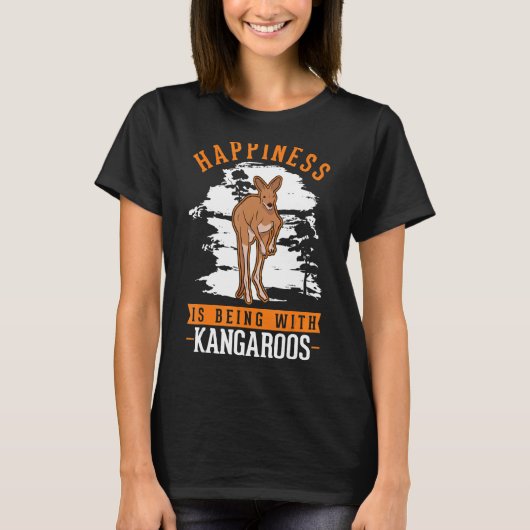 Geluk met Kangaroos T-shirt (Voorkant)