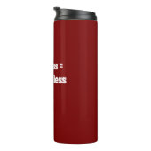 Geluk = minder nodig hebben thermosbeker (Geroteerd rechts)