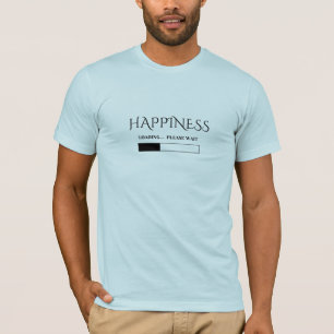 Geluk – Minimalistische typografie Unisex positief T-shirt