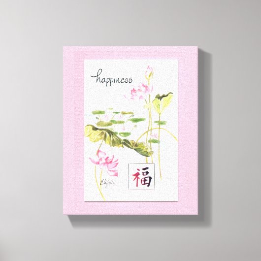 Geluk. Mogen we het allemaal hebben. Canvas Afdruk (Voorkant)