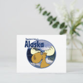 Geluk Moose - Alaska Briefkaart (Staand voorkant)