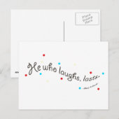 Geluk Motivatie Citaten Briefkaart (Voorkant / Achterkant)