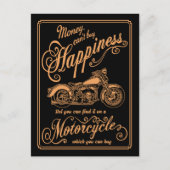 Geluk - Motorfiets Briefkaart (Voorkant)