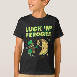 Geluk N Pierogies Grappige Poolse Ierse St. Patric T-shirt
