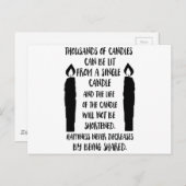 Geluk neemt nooit af door gedeeld te worden briefkaart (Voorkant / Achterkant)