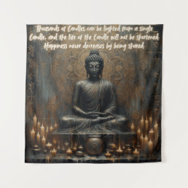 GELUK NEEMT NOOIT AF DOOR GEDEELD TE WORDEN WANDKLEED