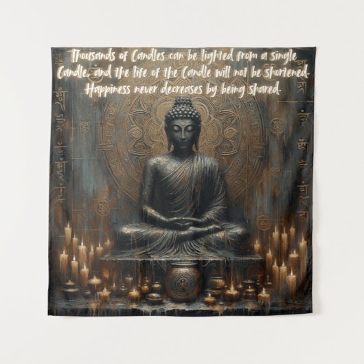 GELUK NEEMT NOOIT AF DOOR GEDEELD TE WORDEN WANDKLEED (Voorkant)