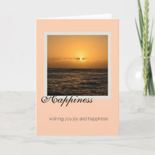 Geluk Ocean Sunset Kaart