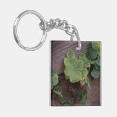 Geluk of Vastberaden? St. Patrick's Day Klavertjes Sleutelhanger (Voorkant Links)