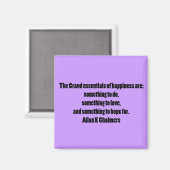 Geluk offerte Paarse koelkast magneet (Voorkant / Achterkant)