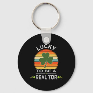  geluk om een makelaar St Patrick Day cadeau te zi Sleutelhanger