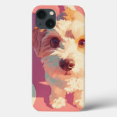 Geluk op vier poten een schattige hond Case-Mate iPhone case (Achterkant)