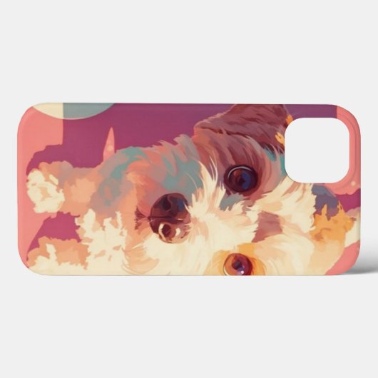 Geluk op vier poten een schattige hond Case-Mate iPhone case (Achterkant (horizontaal))