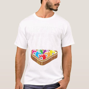 Geluk Perfect Rack Funny Pool Player Biljart T-shirt