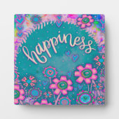  Geluk Plezier Inspirativiteit Ezel Plaque Fotoplaat (Voorkant)