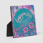  Geluk Plezier Inspirativiteit Ezel Plaque Fotoplaat (Voorkant)