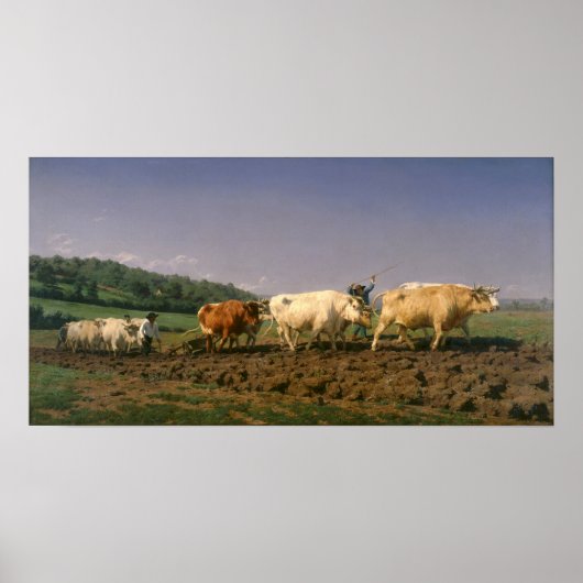 Geluk - Ploegen in Nevers Poster (Voorkant)
