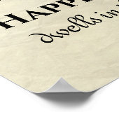 Geluk put in het Soul Inspirerend Citaat Poster (Hoek)