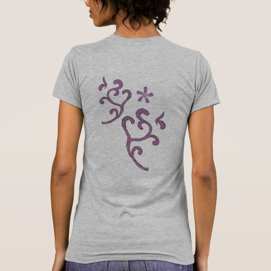 Geluk, reden, creativiteit dress t-shirt (Achterkant)