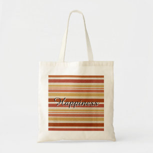 Geluk - Retro Gestreepte Tote Tas