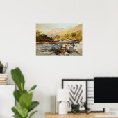 Geluk - Rivierlandschap Poster (Thuiskantoor)