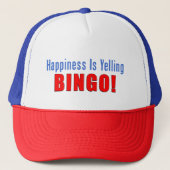 Geluk roept bingo Trucker Hat Pet (Voorkant)
