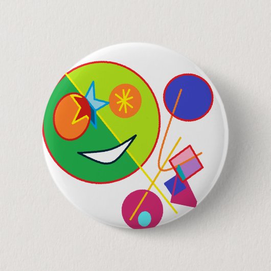 Geluk Ronde Button 5,7 Cm (Voorkant)