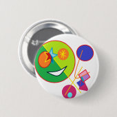 Geluk Ronde Button 5,7 Cm (Voorkant /achterkant)